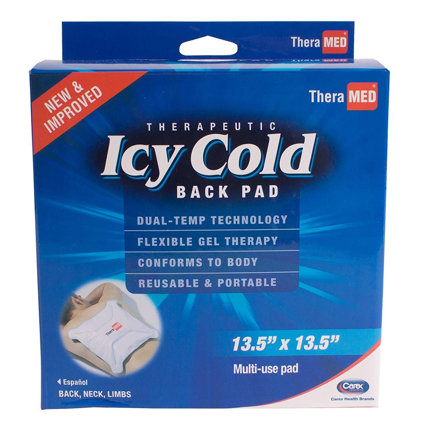 Theramed Thera-Med Reusable Ice Pack For Back Pain - Dual Temperature Cold Gel Pack - Upper Back and Lower Back Pain Relief Ice Pack, 13.5” x 13.x5”