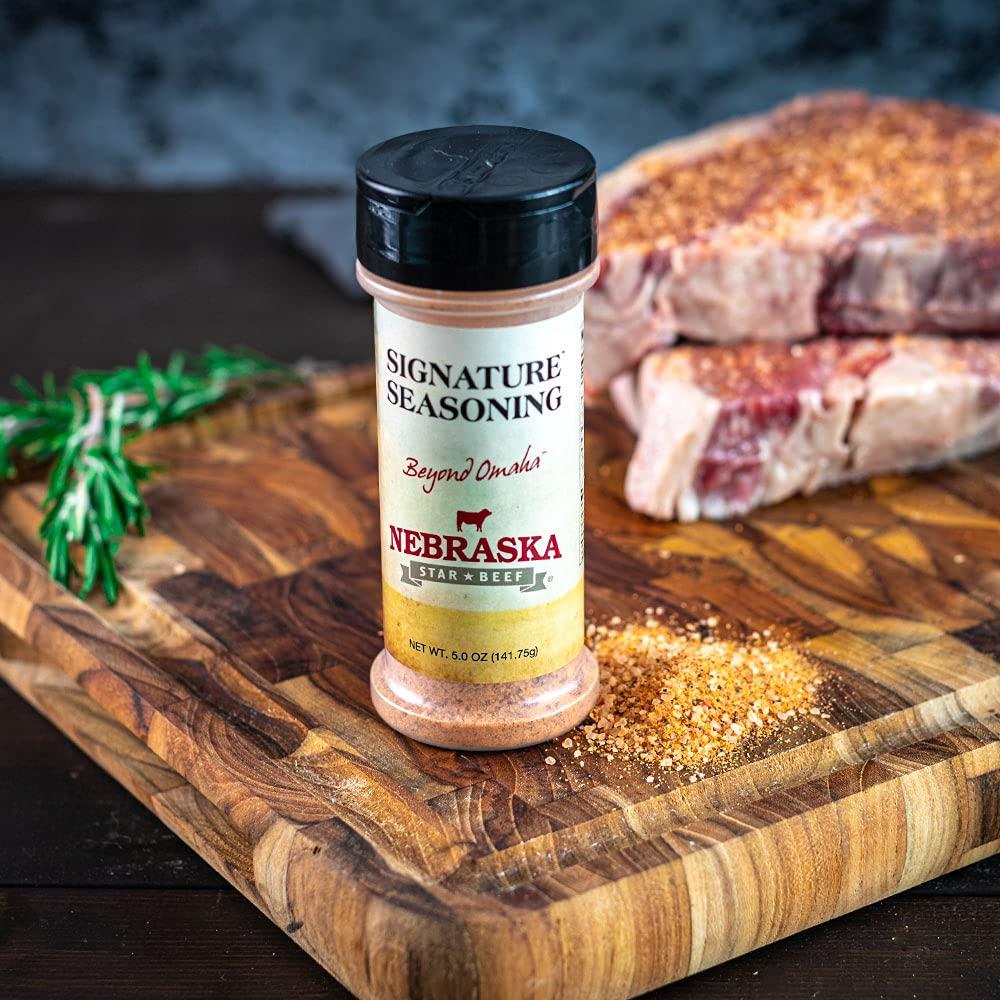 Nebraska Star Beef Nebraska Star Beef Prestige USDA Prime Aged Angus Top Sirloin (6x 10oz USDA Prime Top Sirloins, 1x Bottle of Signature Seasoning)