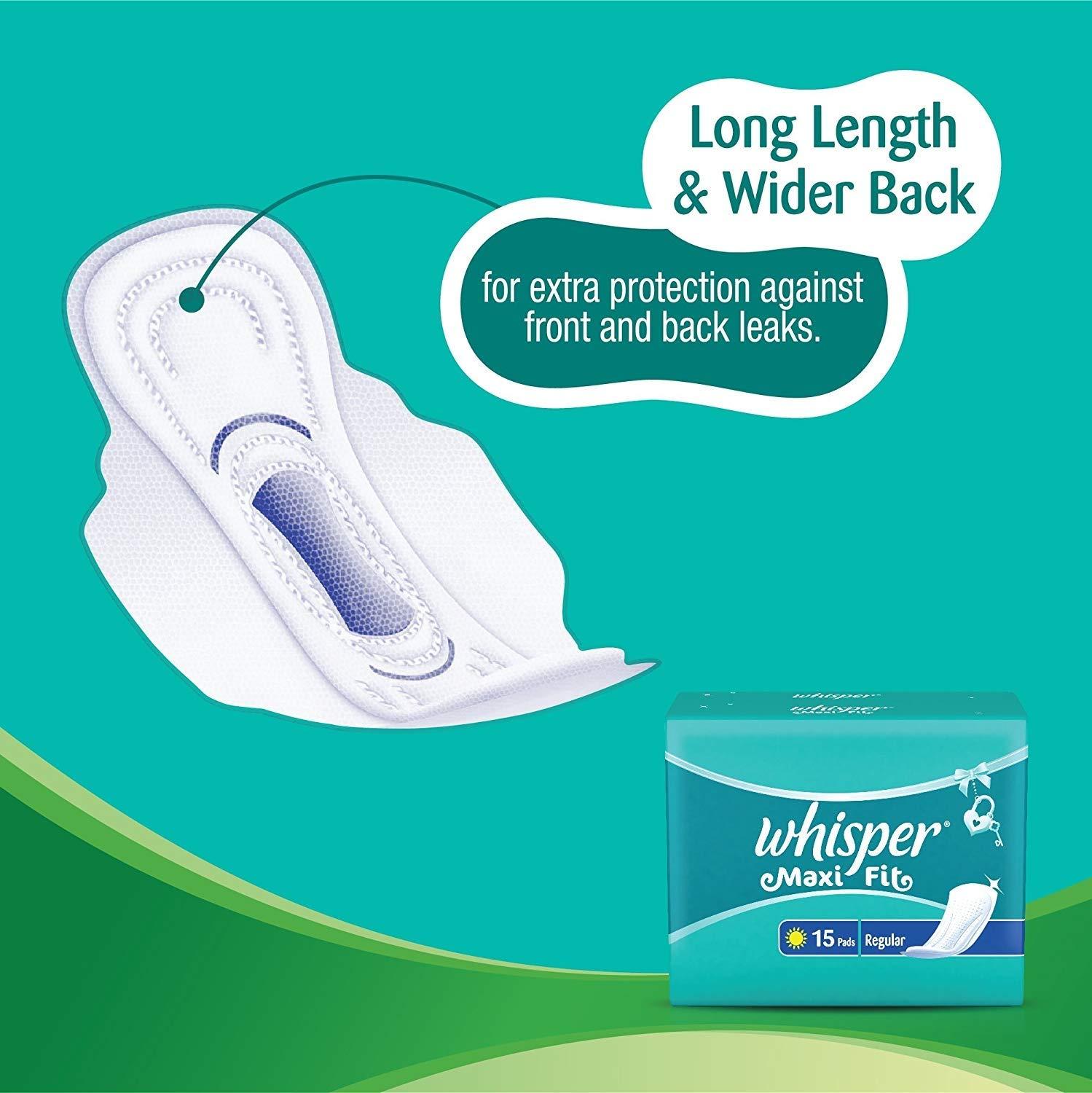 WHISPER Whisper Maxi Fit - Regular (15 Pads)