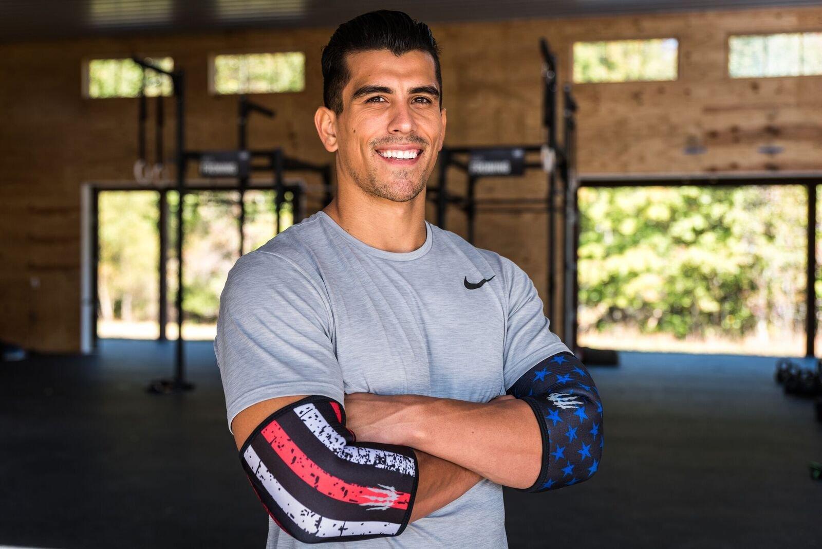 Bear KompleX Bear KompleX Elbow Sleeves (Sold AS A Pair of 2) for Weightlifting, Powerlifting, Wrestling, Strongman, Bench Press, Cross Fitness, More. Compression Sleeves Come in 5mm Thickness Elbow Star XXXL