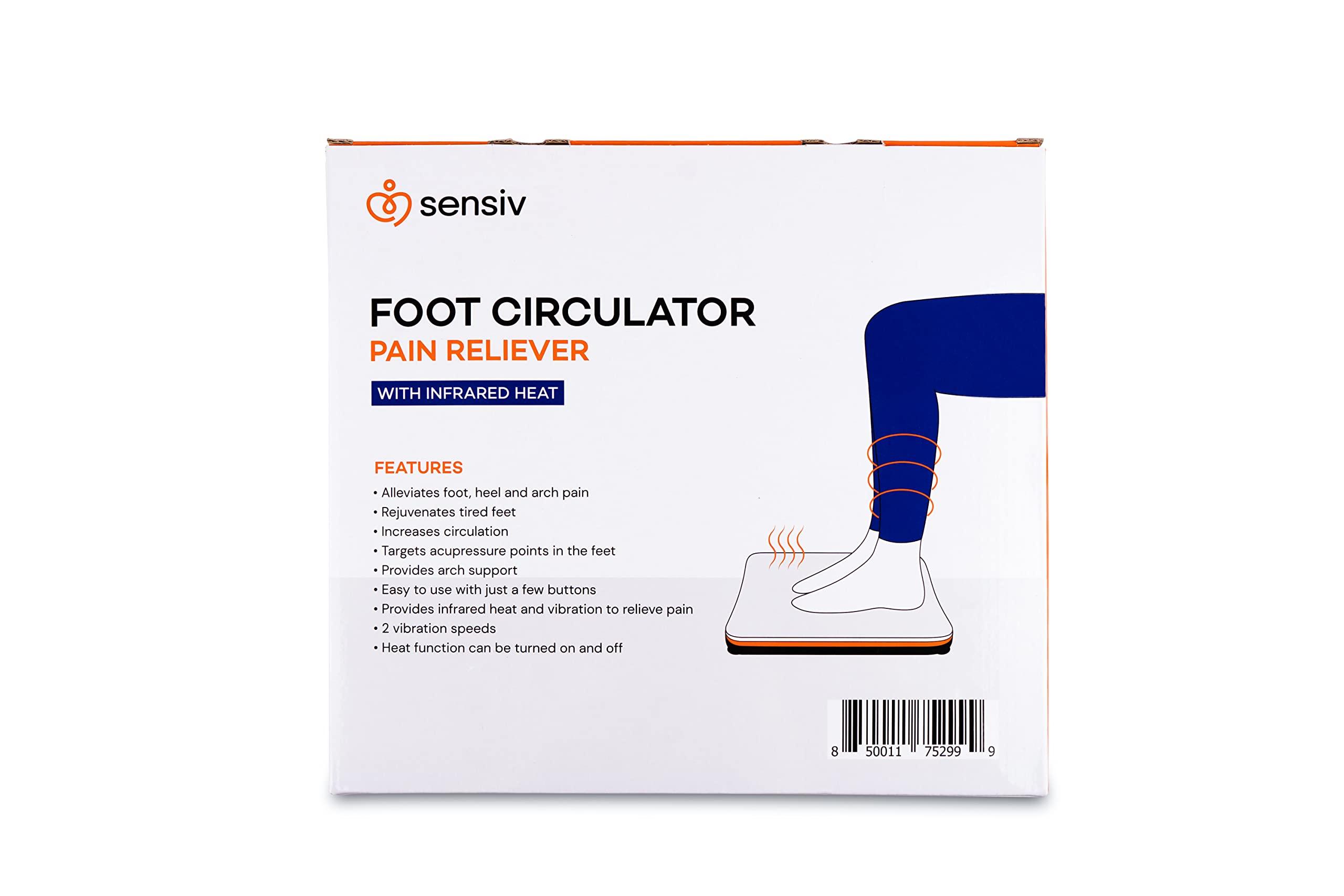 Sensiv Sensiv Acupressure Foot Massager for Blood Circulation and Pain Relief for Foot Pain and Plantar Fasciitis Relief Infrared Heat with Adjustable Vibration