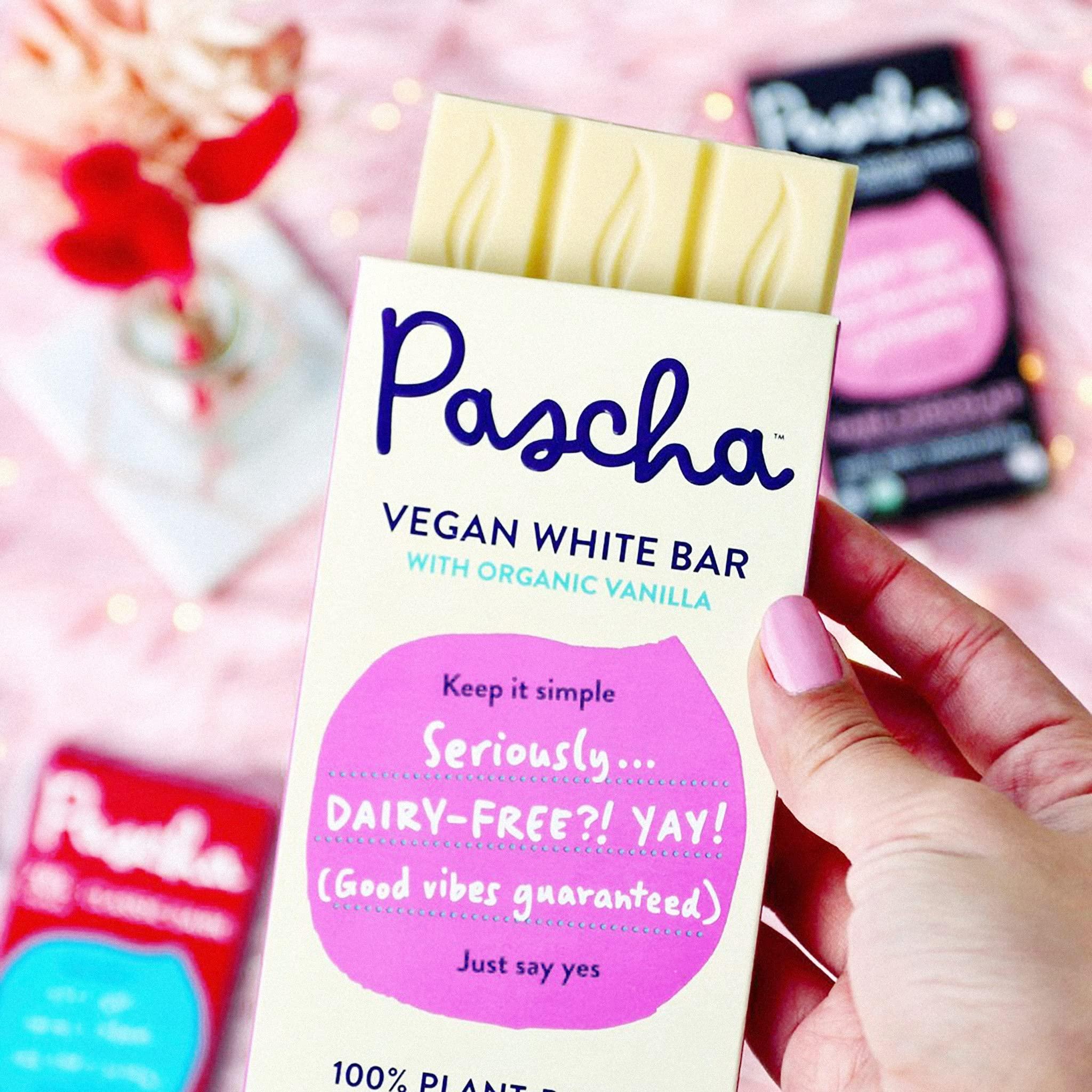 Pascha Pascha Organic Vegan White Chocolate Bars, UTZ, Gluten Free, Non GMO, 10 Count(Pack of 1)