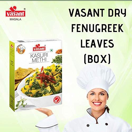 Vasant Masala Dried Fenugreek Leaves / Methi (Box) 100 Gm (3.52 Oz )