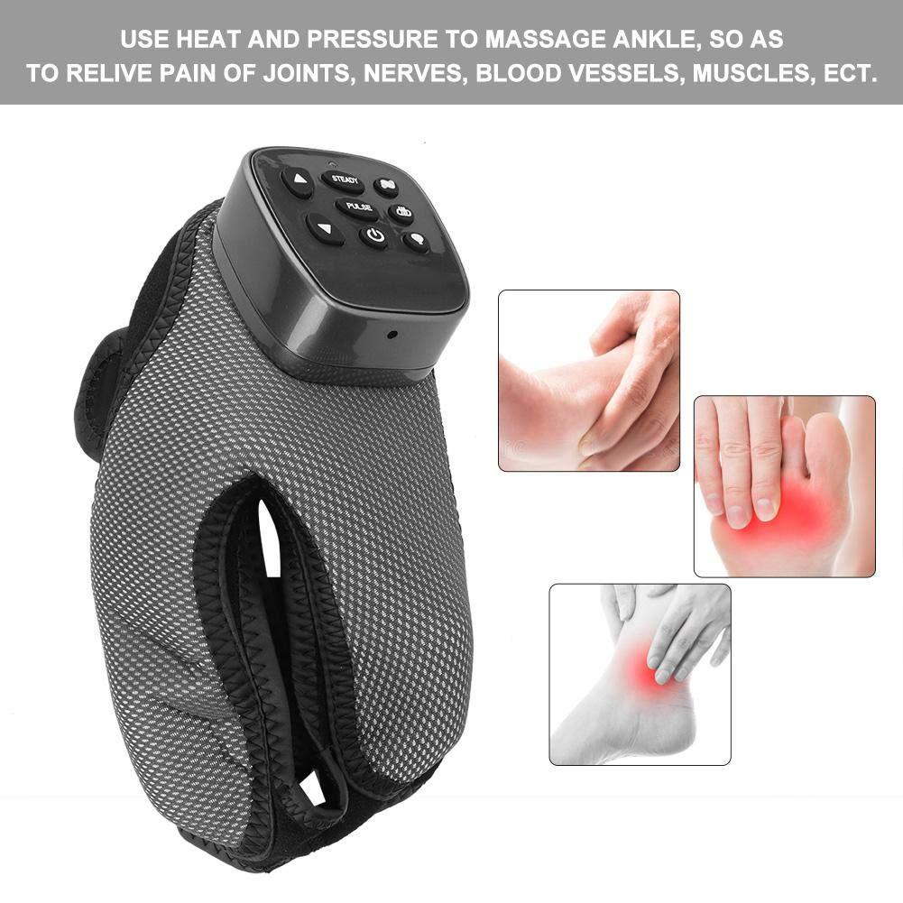 ZJchao ZJchao Electric Foot Ankle Massager, Foot Massage Machine Shiatsu Massager Multi-Level Settings Vibration Heating Massage Pain Relief and Comfort Massage for Heels and