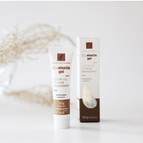 LIPOELASTIC LIPOELASTIC Silicone Scar Cream for Surgical Scars, Medical Grade Silicone Scar Gel with Vitamin E for C-Section, Burn, Stretch Marks, Wound, Old Scar, Acne Scar Treatment, Crema para Cicatrices