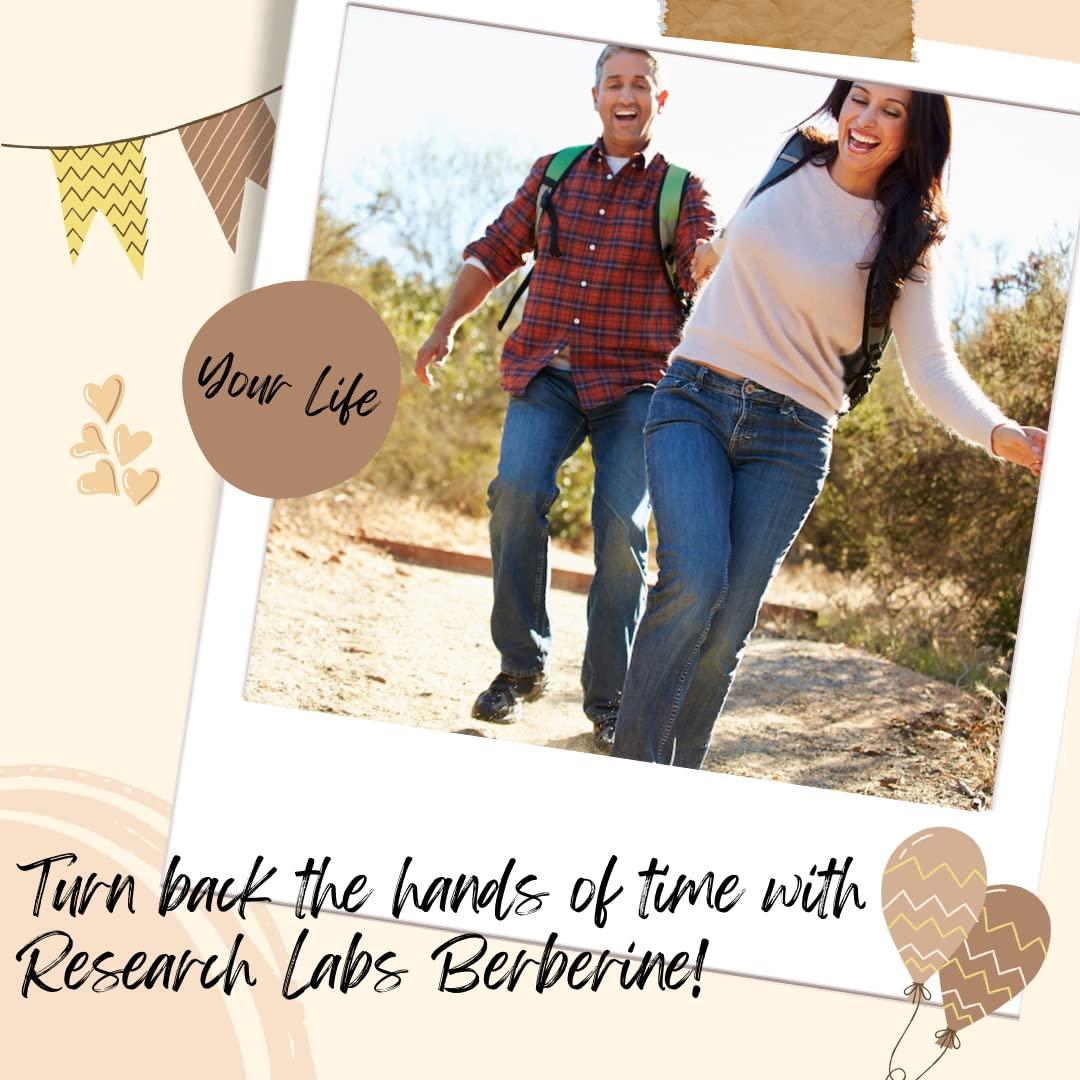 Research Labs Research Labs 1500mg Clinical Grade Berberine High Absorption Formula & BerberQuil™ Support. 90 Total Capsules