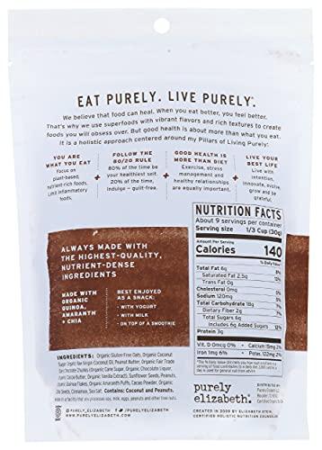 purely elizabeth. Purely Elizabeth, Chocolate Peanut Butter, Ancient Grain Granola, Gluten-Free, Non-GMO (10oz Bag)