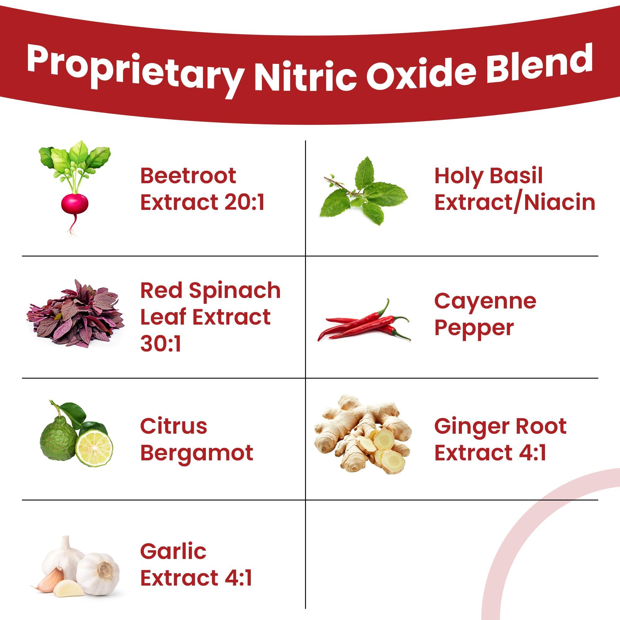 SunNutrition SunNutrition Nattokinase Supplement Nitric Oxide Capsules Beet Root Extract High Potency Lumbrokinase & Bromelain Systemic Enzymes Nitric Oxide Blend Clean & Flow Vascular Defense 60 Caps 30 Servings