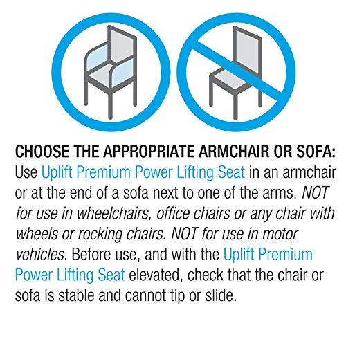 Carex Health Brands Carex Premium Power 20 inch Chair Lift for Stand Assist - Chair Lift Assist Devices for Easy Lift Assist - Fully Electric Power Seat for 100% Sit to Stand Lift Supports up to 300 lbs