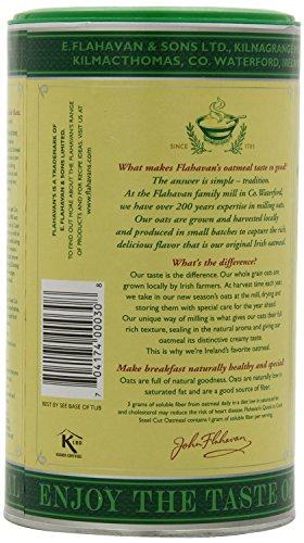 Flahavans Flahavan's Irish Steel Cut Oatmeal, 24-ounce Drums (Pack of 6)