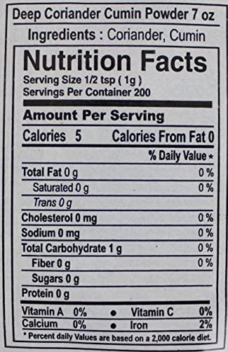 Deep Spices Coriander and Cumin Powder 7 oz.