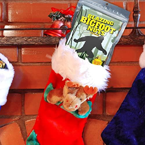 Gears Out Blazing Bigfoot Nuts Spicy Trail Mix - Funny Sasquatch Design - Spicy Snacks for Men and Women - Premium Blend, Made in the USA