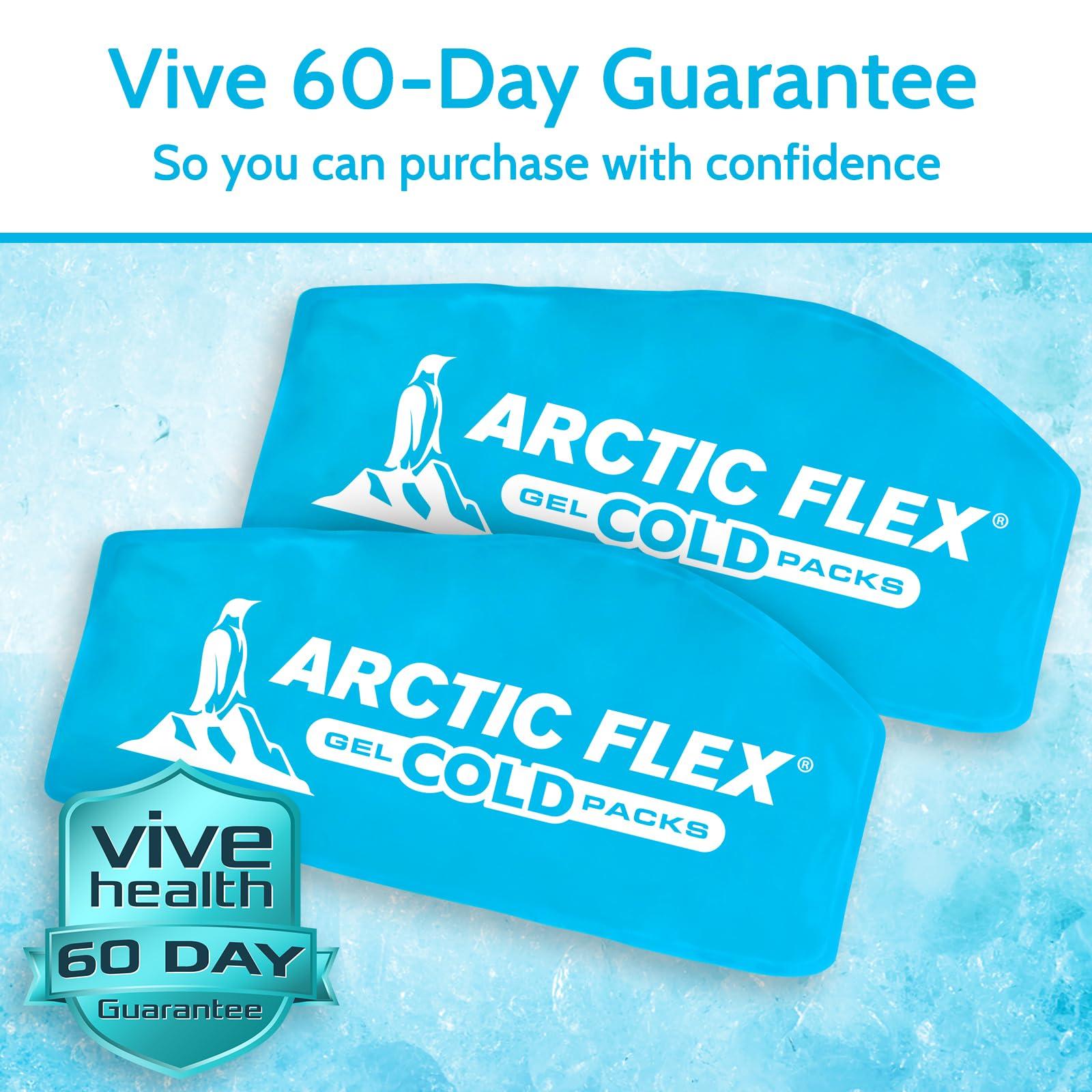 Arctic Flex Arctic Flex Gel Replacement Packs - Gel Ice Packs Reusable for Face Ice Brace - Hot and Cold Gel Ice Pack for Injuries, Pain Relief, Swelling - Flexible Therapy Compression Wrap - Athletic, Women, Men