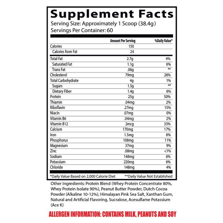 Insane Labz Insane Labz Insane Whey,100% Muscle Building Whey Protein, Post Workout, BCAA Amino Profile, Mass Gainer, Meal Replacement, 5lbs, 60 Srvgs (Packaging May Vary) (Chocolate Peanut Butter)