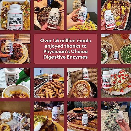 Physician\'s CHOICE Physician\'s CHOICE Digestive Enzymes - Multi Enzymes, Organic Prebiotics & Probiotics for Digestive Health & Gut Health - for Meal Time Discomfort Relief & Bloating - Dual Action Approach - 60 CT