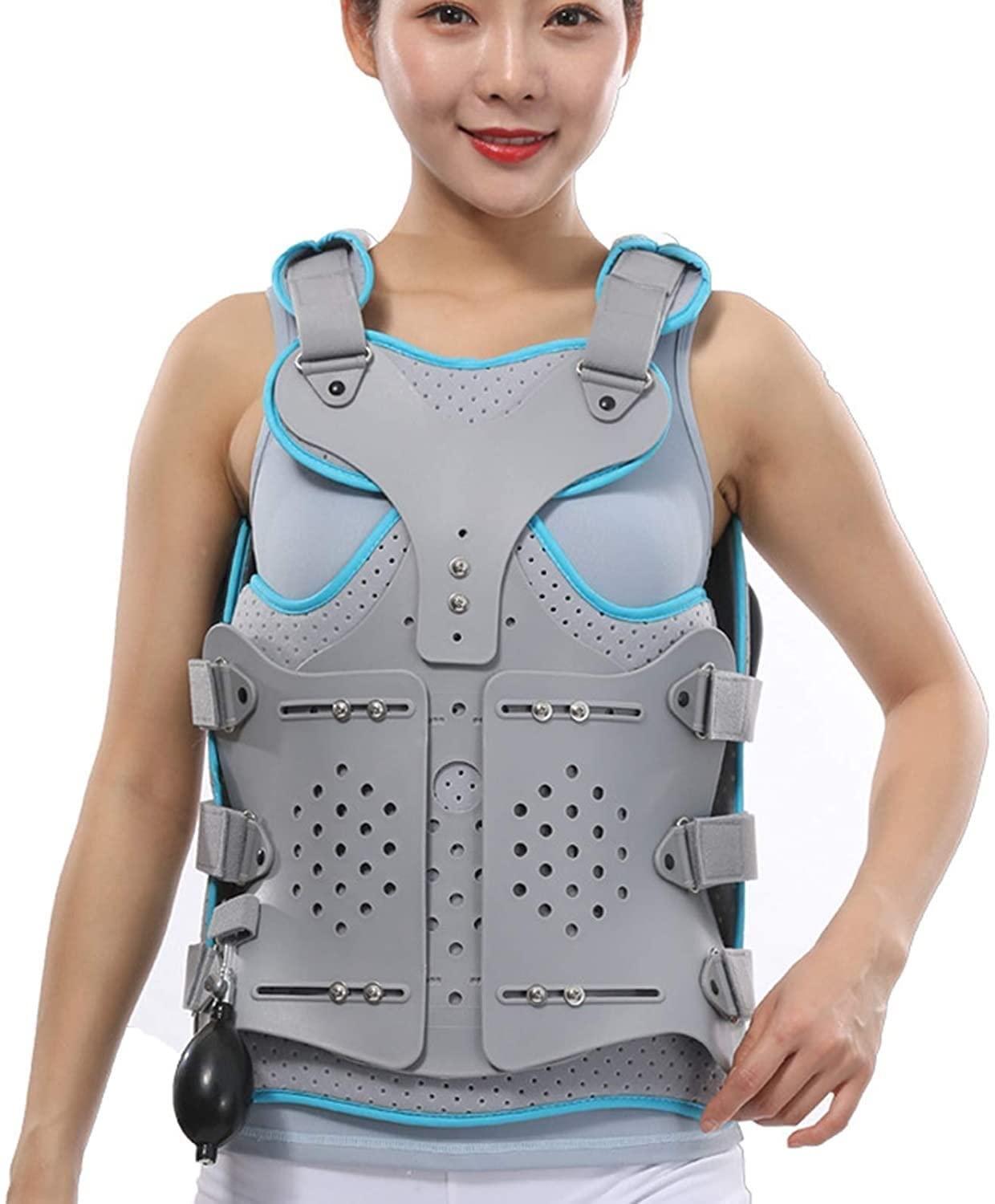 SJHY Posture Corrector Thoracic Back Brace Spinal Lumbar Fracture for Hyperextension Orthotics Spine Fixation Lumbar Thoracolumbar Brace Back Posture (Size : Single airbag)