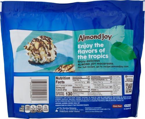HERSHEY'S ALMOND JOY Miniatures Coconut and Almond Chocolate Candy Share Pack, 10.2 oz