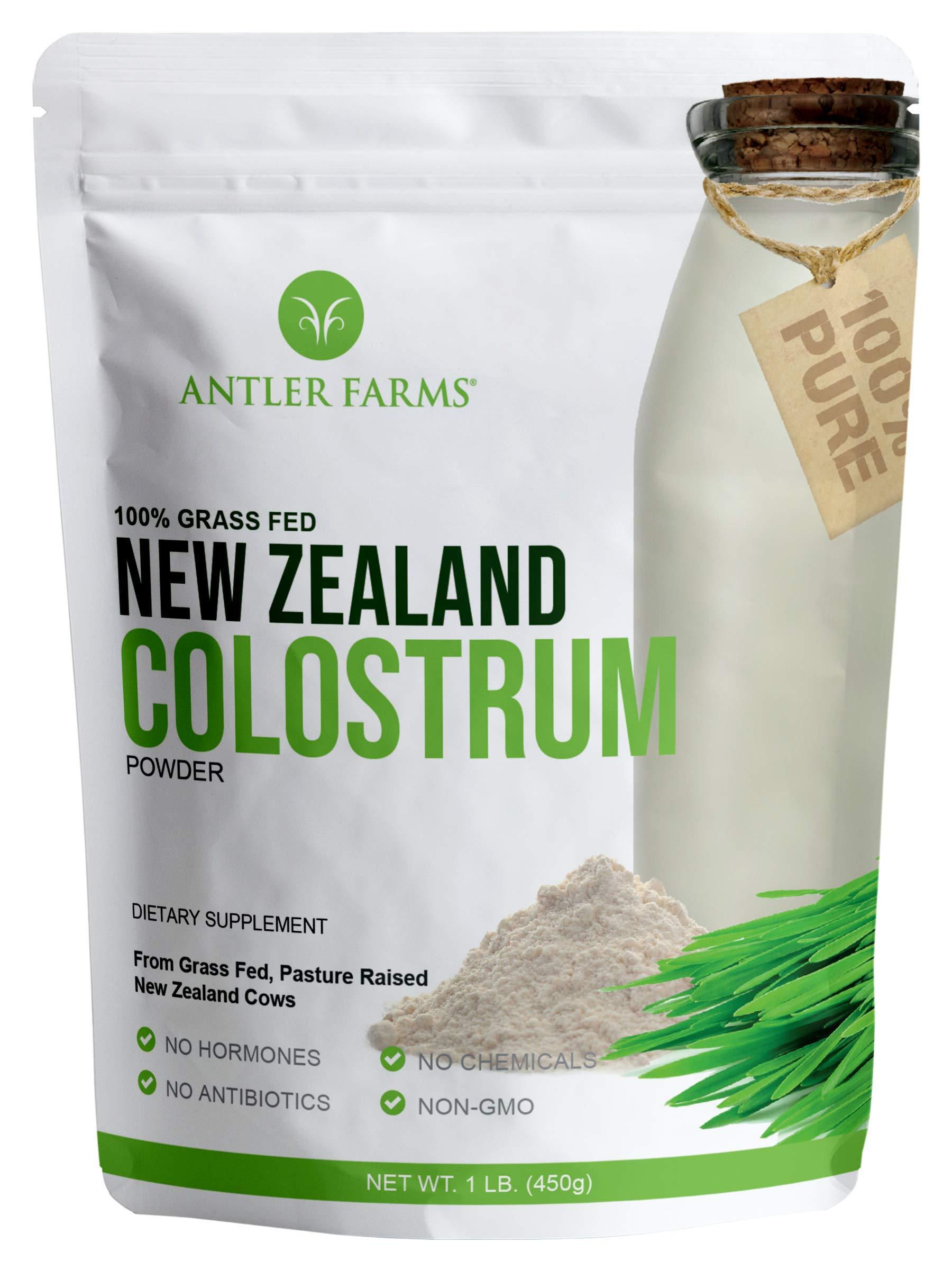 Antler Farms Antler Farms 100% Pure New Zealand Colostrum, 30 Servings, 1 lb - Grass Fed, Pasture Raised, Clean Sourced, Cold Processed, Undiluted, High IgG Content