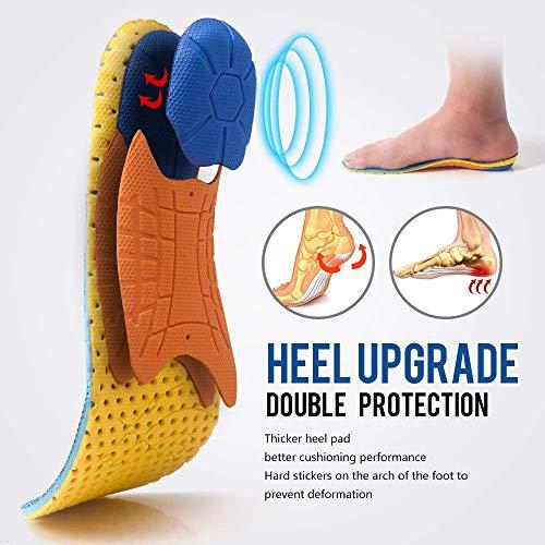 XINIFOOT XINIFOOT 2 Pairs Professional Plantar Fasciitis Shoe Insoles Running Insoles High Elastic Cushioning Inserts for Foot Relief, Shock Absorption Breathable Sports Feet Insoles for Women