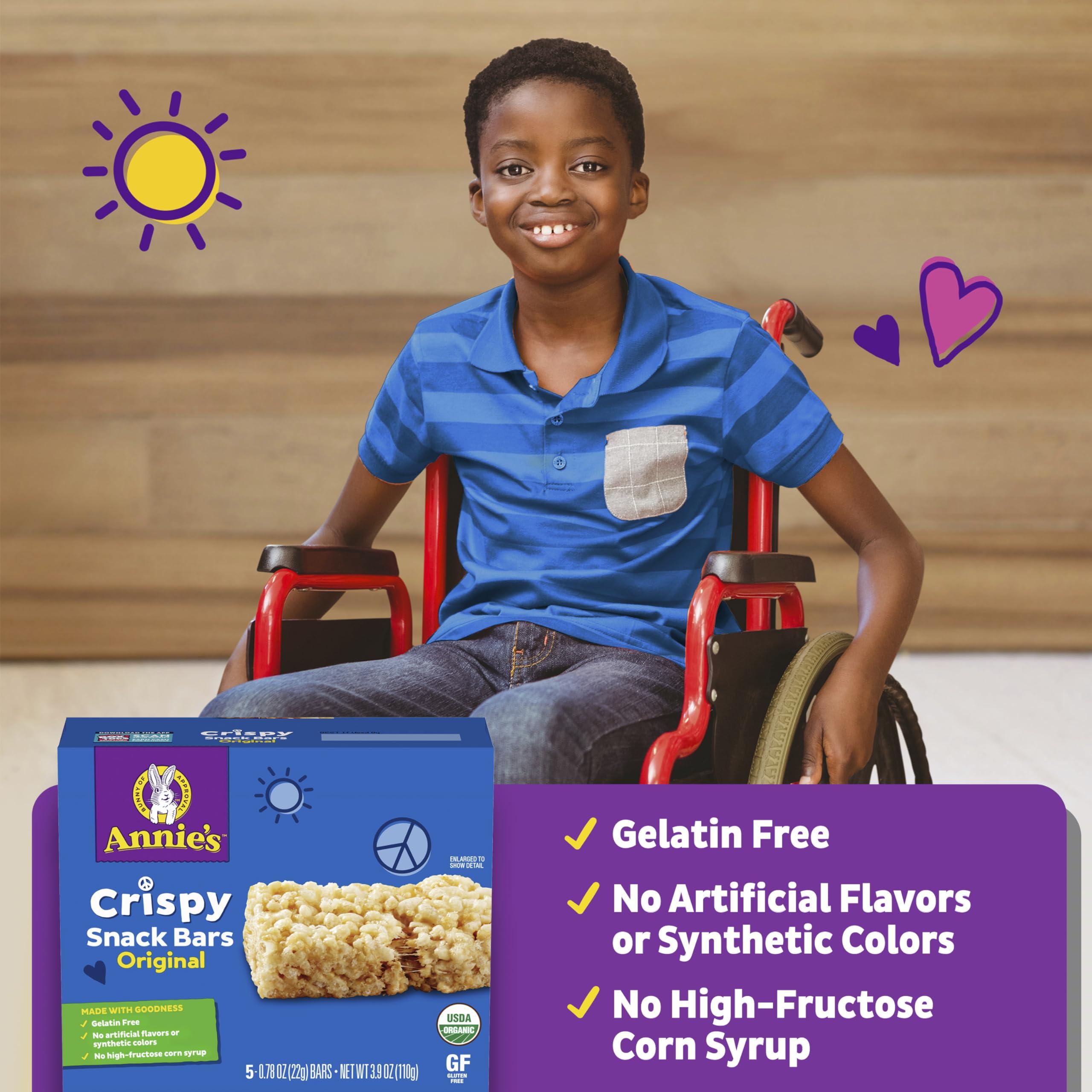 Annie's Homegrown Annie\'s Organic Original Crispy Snack Bars, Gluten Free, 3.9 oz, 5 ct.