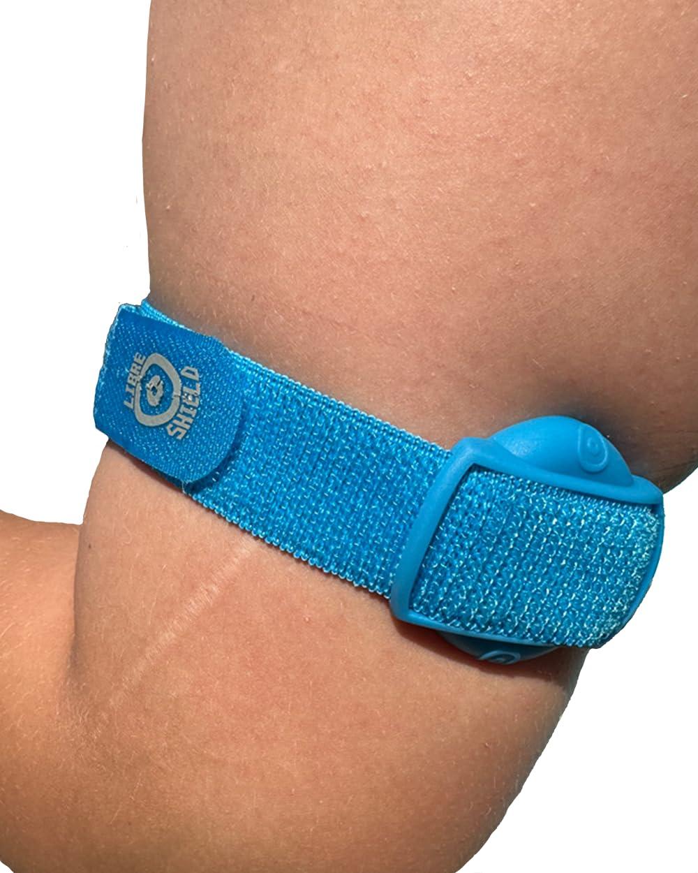 Libre Shield Libre Shield Freestyle Armband 2 for Freestyle Libre 1 & 2 14 Day : up to 30\" Inch Adjustable Flexible Transmitter Protection Sensor Cover - Sensor Saver - No More Adhesive Patches (Aquarius)