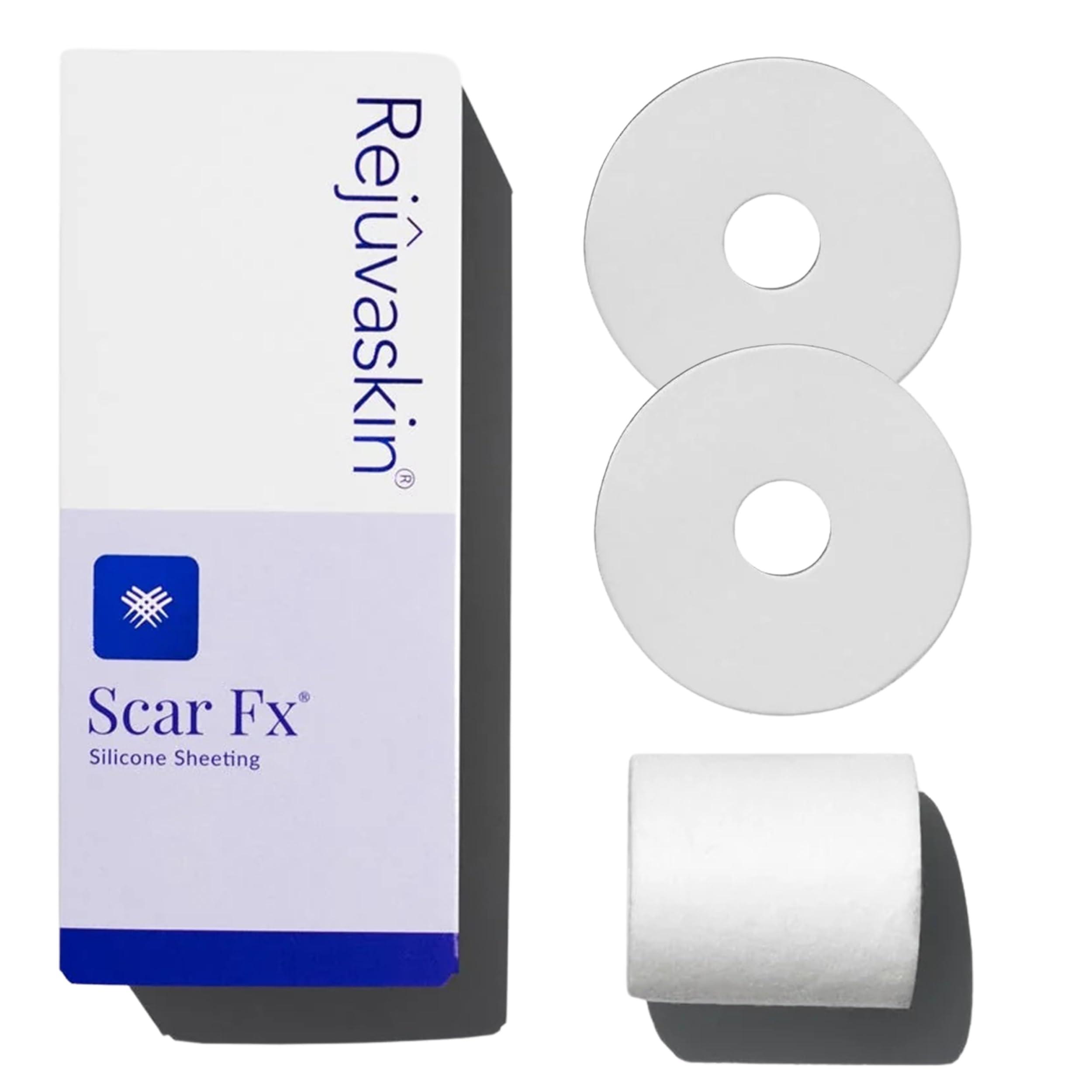 Rejuvaskin Rejuvaskin Scar Fx Silicone Sheeting, Silicone Tape for Breast Scars, 3 Circular Shaped, 1 Sheet, Soften, Flatten & Reduce the Appearance of Scars