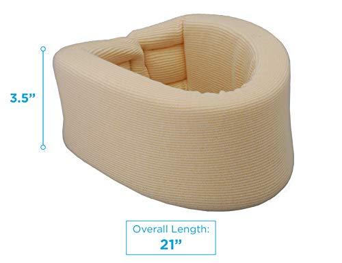 NOVA Medical Products NOVA Neck Brace, Foam Cushion Cervical Collar, Soft & Breathable Removable Cover, Easy to Adjust and Secure, Comes in 3 Neck Height Sizes: 2.75”, 3.5” & 4”