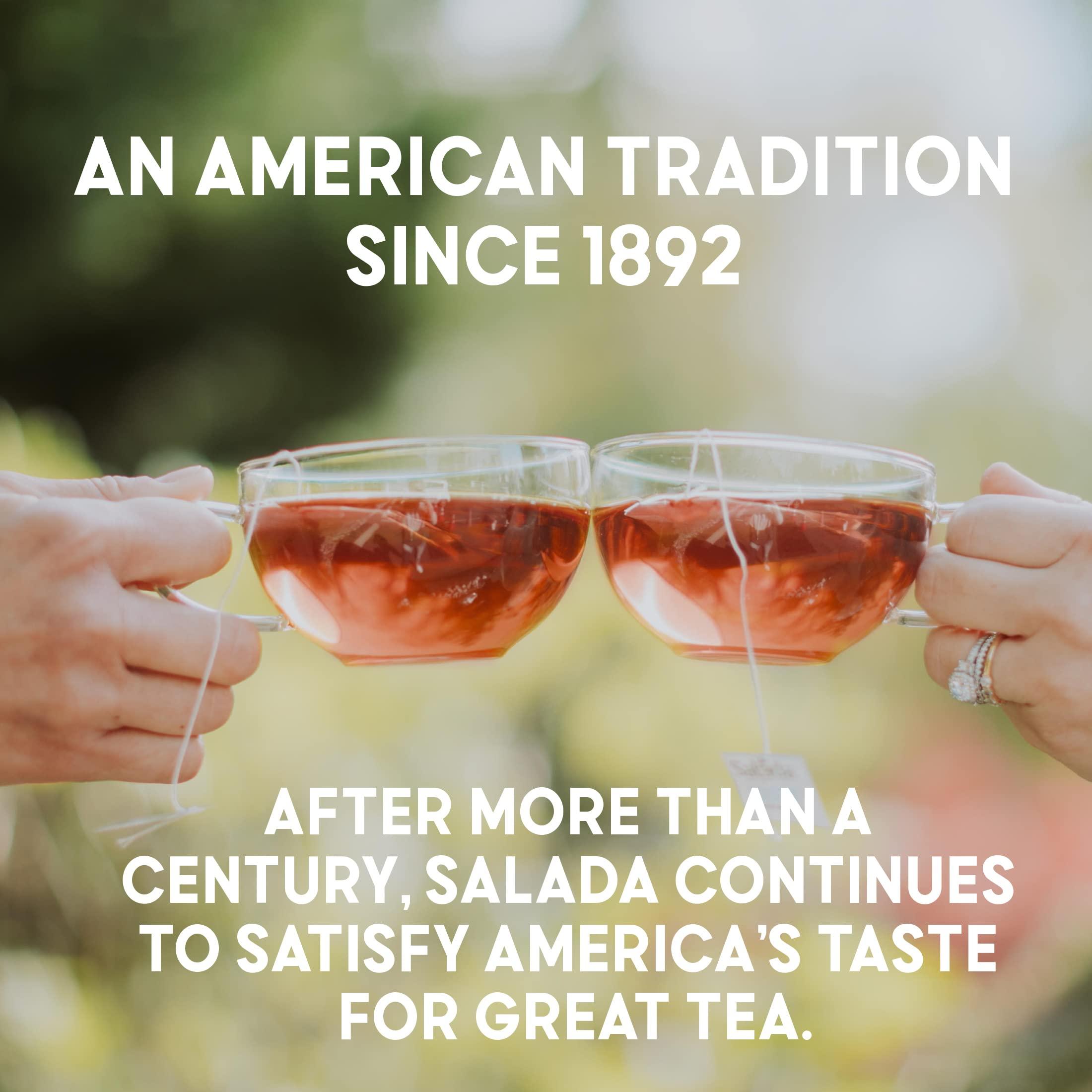 Salada Salada Black Tea Blended Bold Strong Black Tea with 100 Tea Bags Per Box (Pack of 6) Contains Caffeine Brew Hot Naturally Flavored Rich in Antioxidants Original Blend Tea