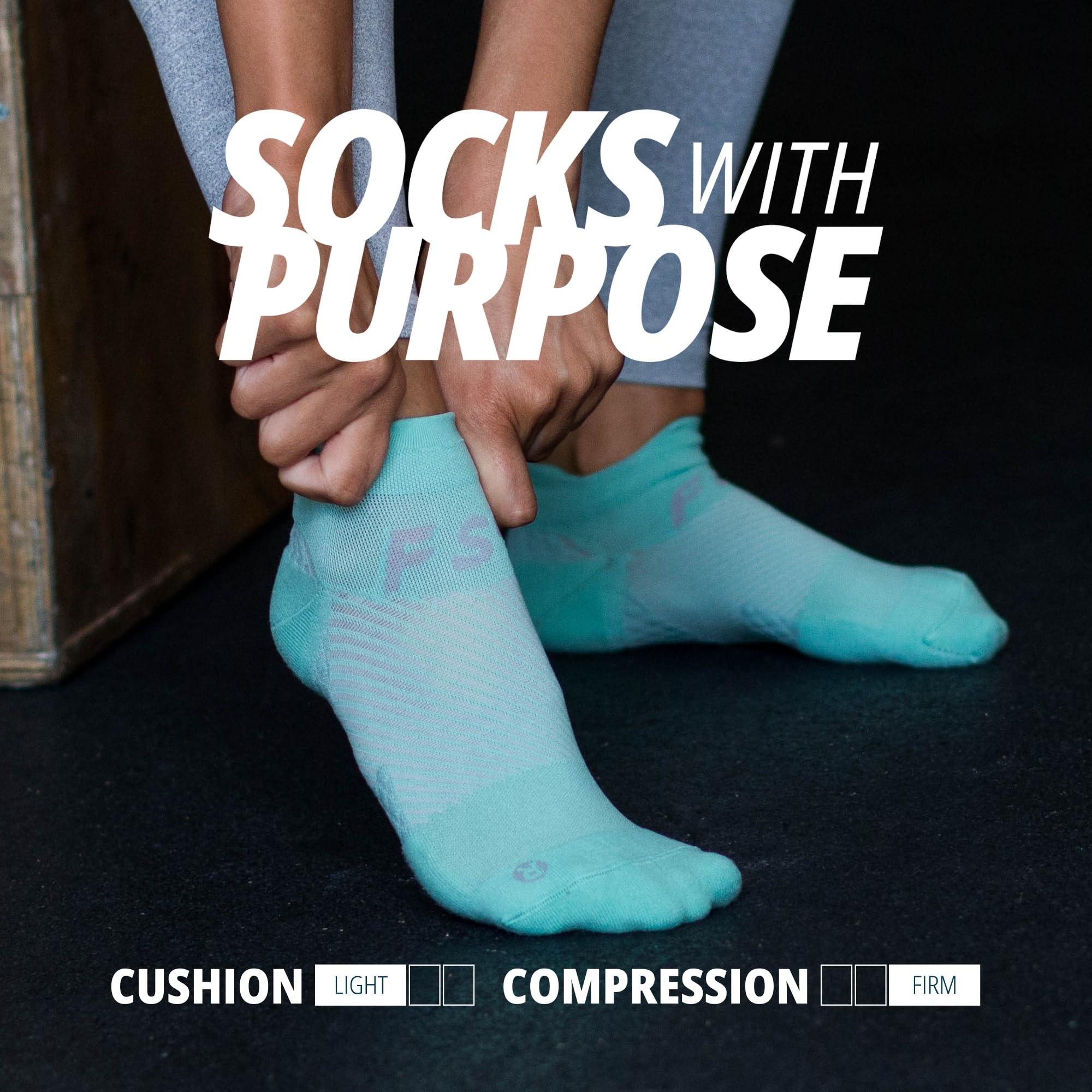 OS1st OS1st FS4 Plantar Fasciitis No Show Socks relives plantar fasciitis, heel/arch pain and improves circulation