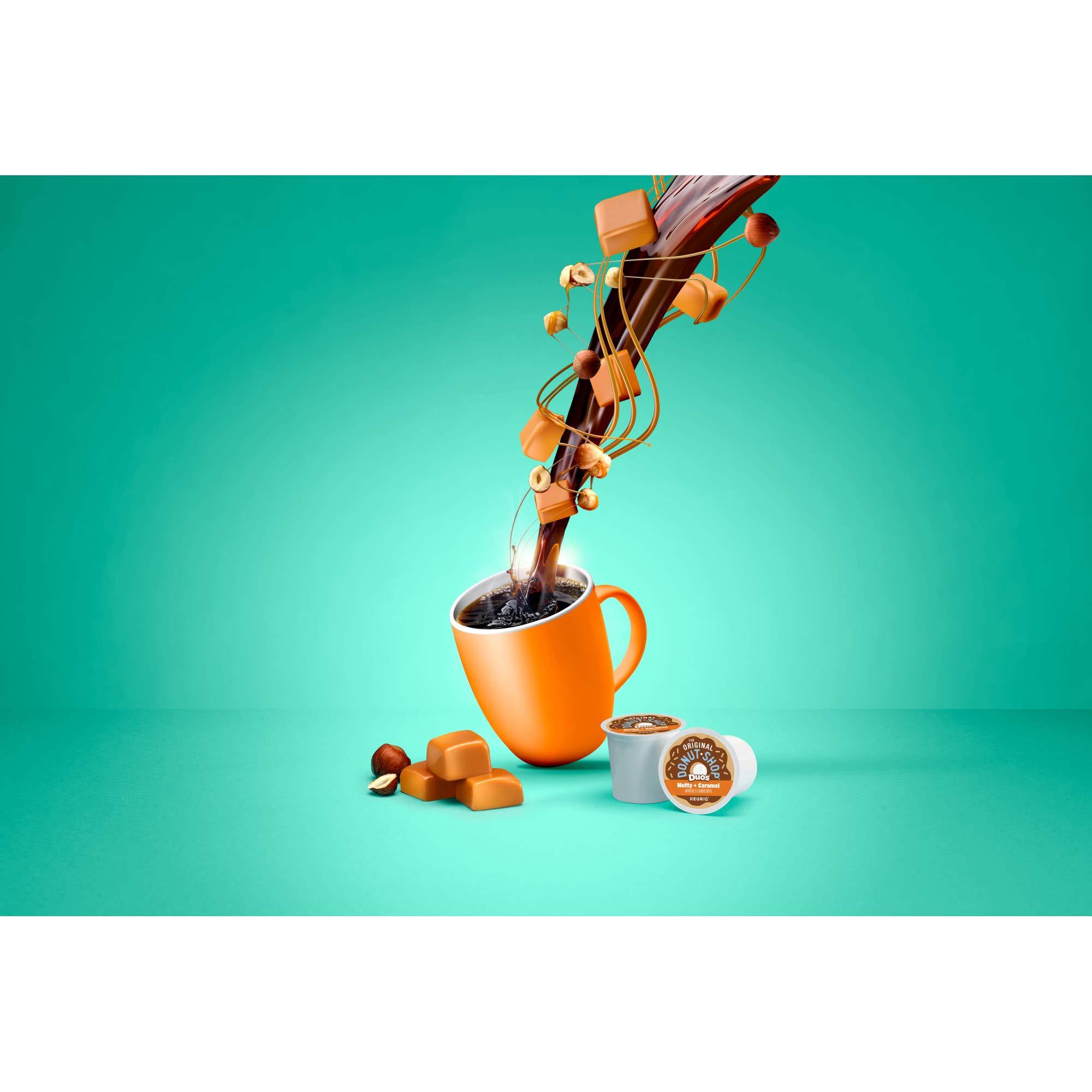 The Original Donut Shop The Original Donut Shop Duos Nutty + Caramel Keurig Single-Serve K-Cup Pods, Medium Roast Coffee, 96 Count