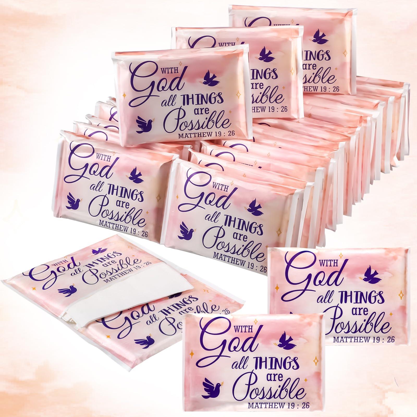 Sinmoe Sinmoe 60 Pack Pocket Tissues Travel Packs Christian Travel Tissues Wallet Facial Tissues 3 Ply Pocket Size for Guests Mini Tissues for Breast Cancer Wedding Xmas Graduation(Bird)