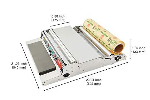 VisionTechShop VisionTechShop VTH-500, 20 Inch / 500 mm Hand Wrapping Machine Film Wrapper for Food Packaging, Large Tray, MADE IN KOREA