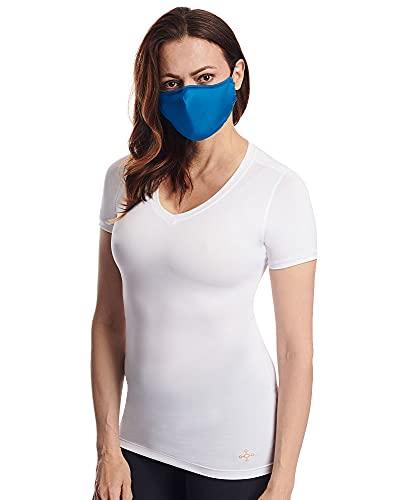 Tommie Copper Tommie Copper Community Wear Face Masks I Double Lined, Copper Infused, Ear Straps & Nose Wire, Face Covering (Pack of 2)