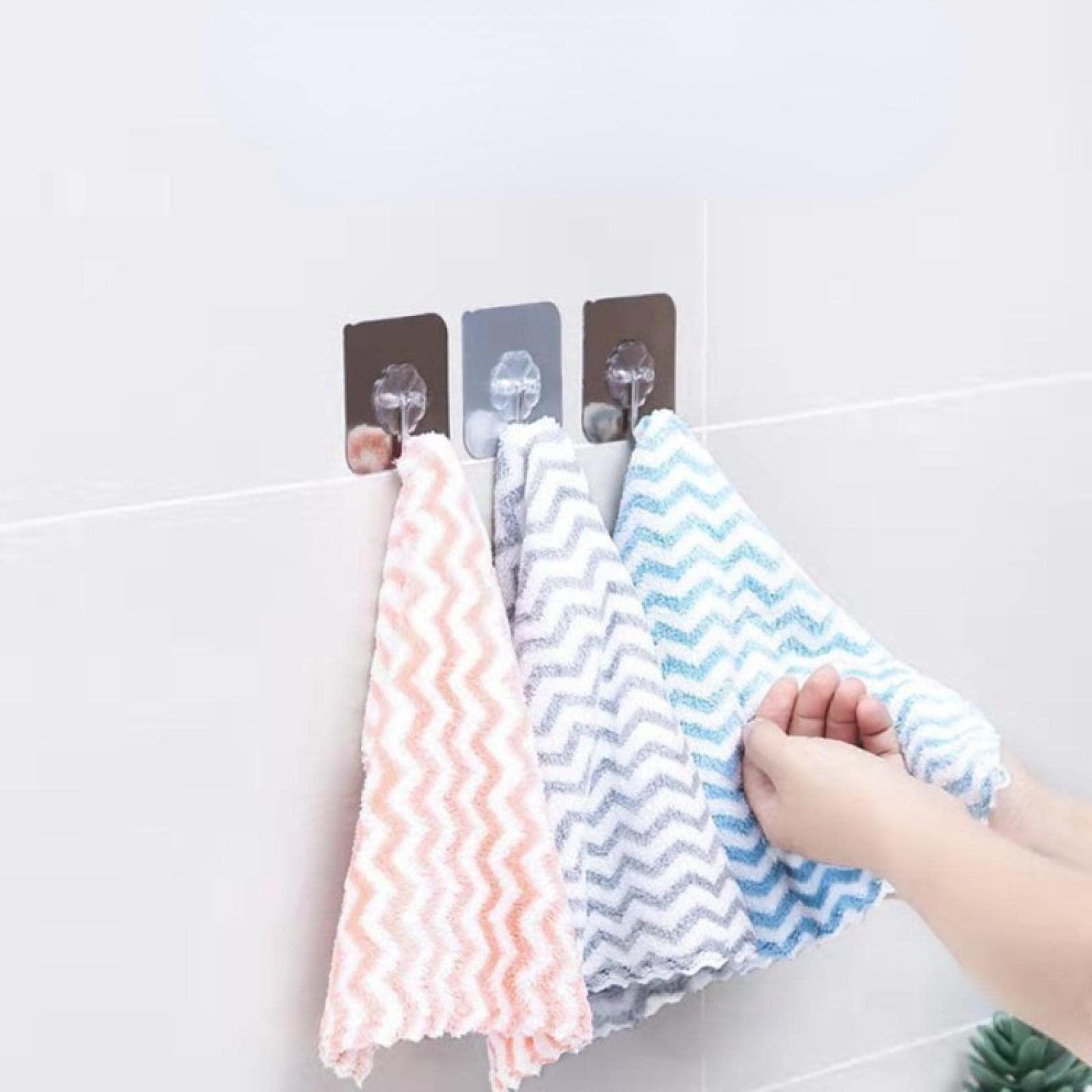 N\\\\A NA Cationic Dishcloth Coral Velvet Jacquard Dishcloth Absorbent Thickened Kitchen Cleaning Cloth dishwashing Cloth Table Towel Wholesale 25 * 25