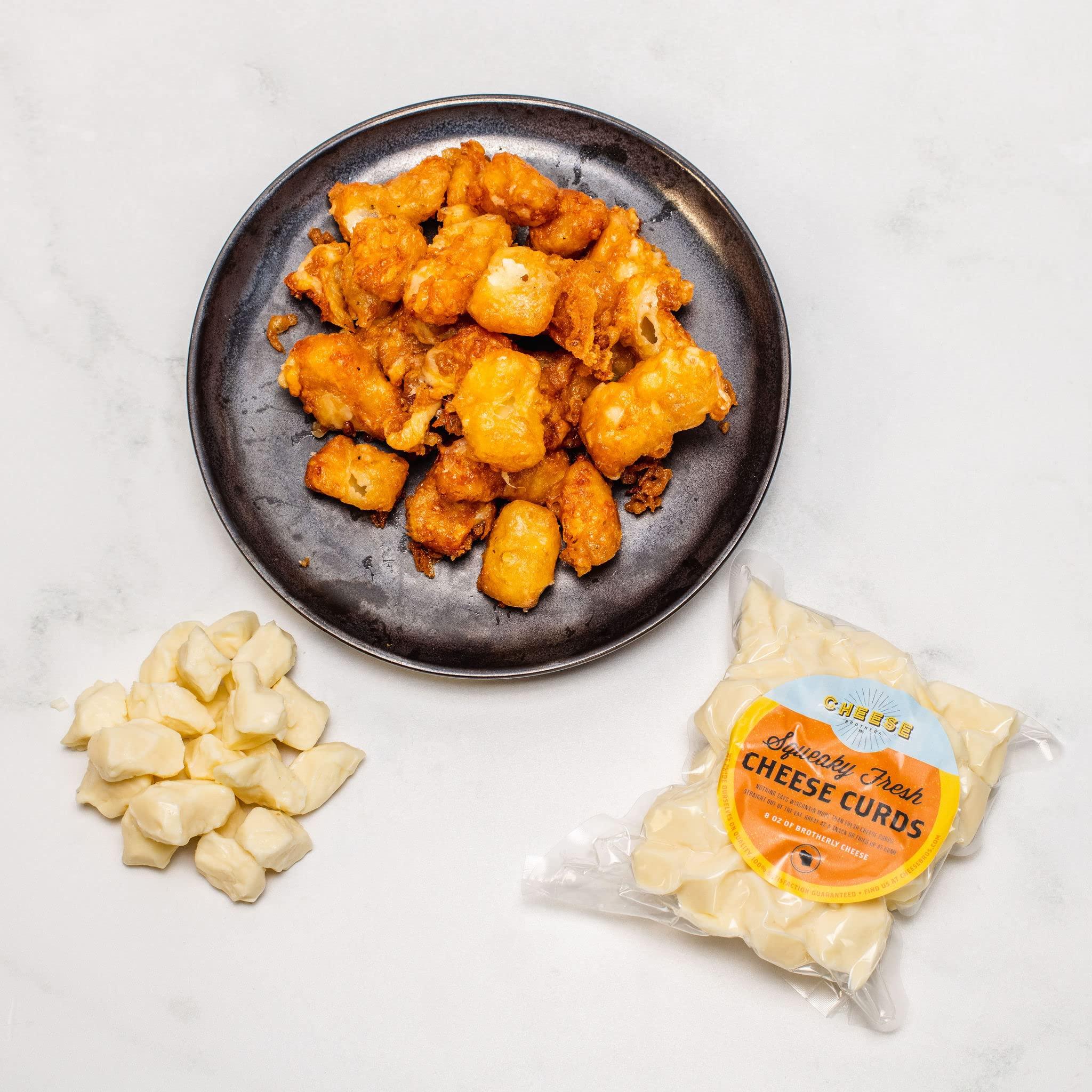 CHEESE BROTHERS INC Cheese Bros Squeaky Fresh Wisconsin CHEESE CURDS | 8 ounce bags | Gourmet Gift for Families… (8)