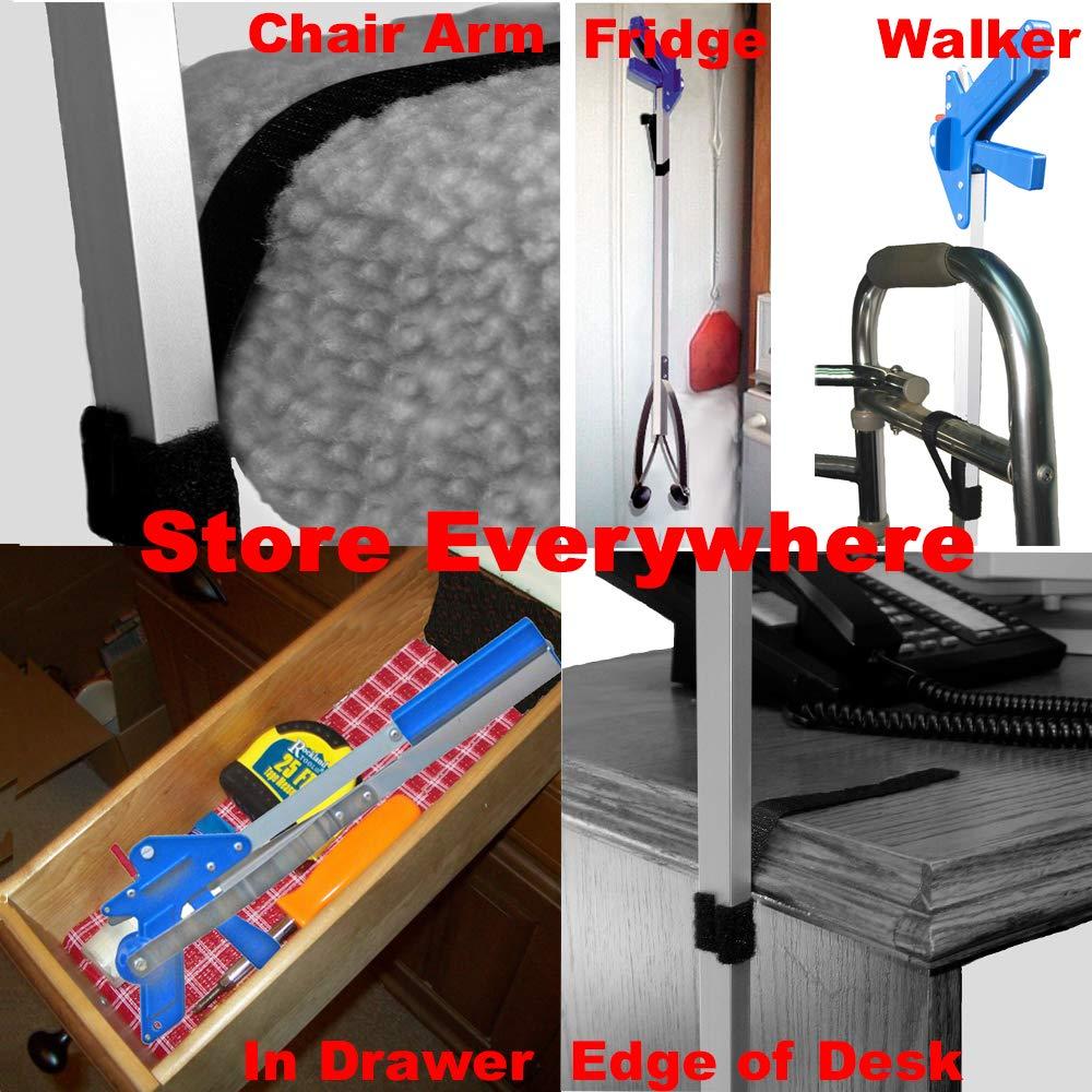 ArcMate ArcMate 32\" EZ Reacher Pro Plus Grabber Reacher with Thumb Lock, 6 lb. Capacity, 4.5\" Wide Fingers, 90 Degree Swivel, Heat Resistant Silicone Tips - Grabber Tool for Elderly, Post Op, Accessibility