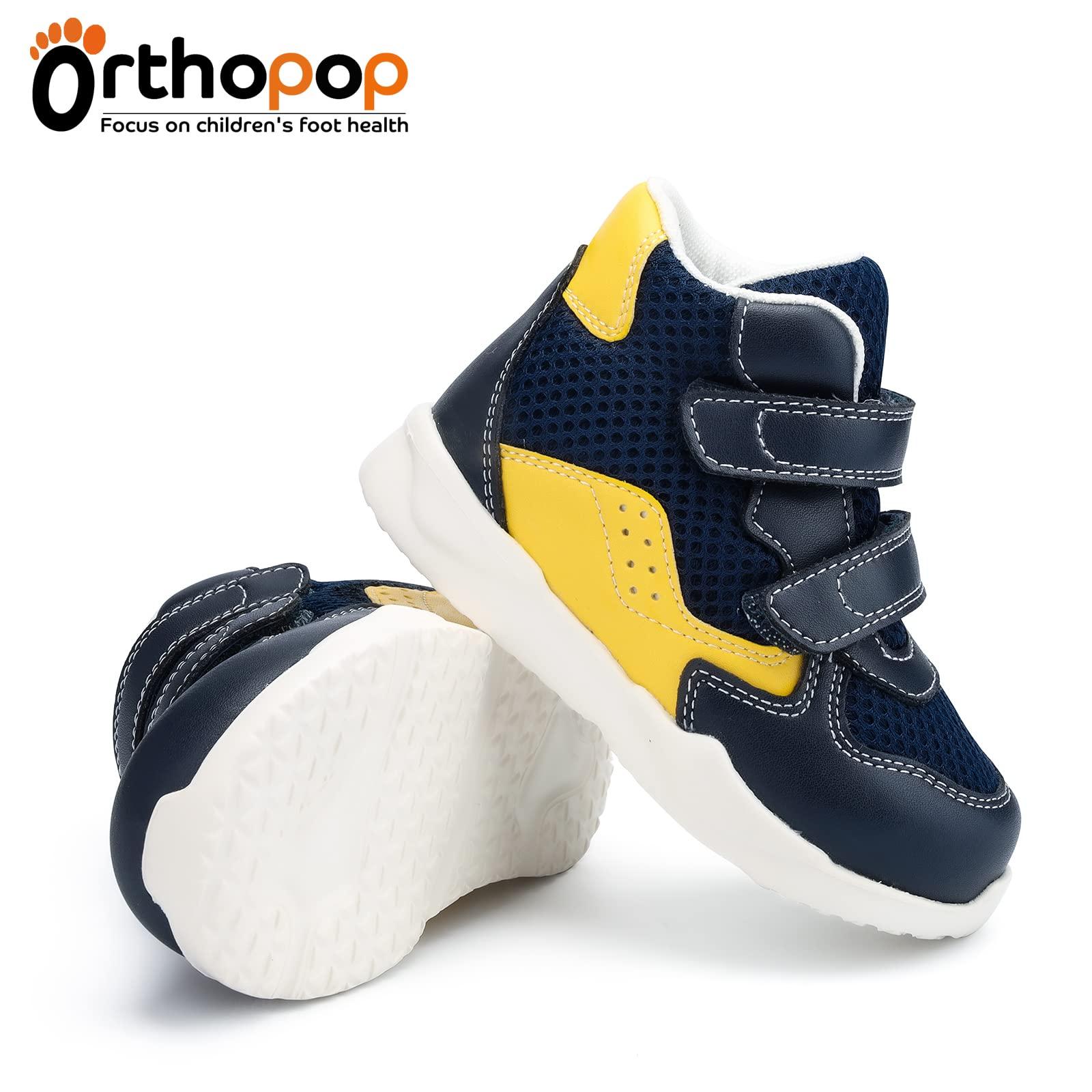 Orthopop Orthopedic Shoes for Toddlers and Kids,Sneakers with Arch and Ankle Support,Correcting Children Foot Problems Such As Flat Feet and Foot Valgus/varus Blue
