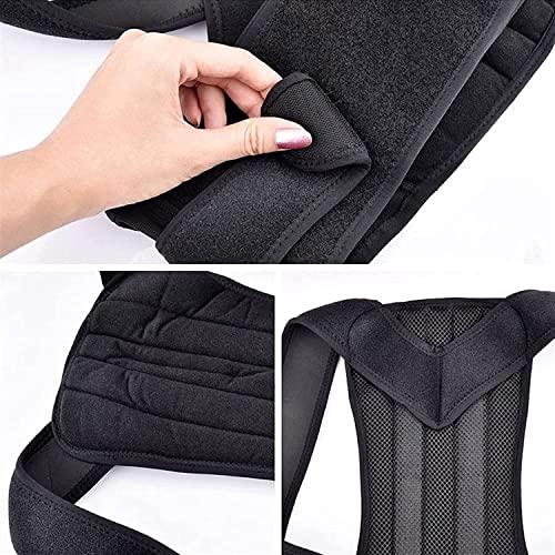 SJHY Posture Corrector Back Brace Shoulder Brace with Spinal Lumbar Support Adjustable Breathable Waist Belts for Pain Relief Men Women Back Posture (Size : Large)
