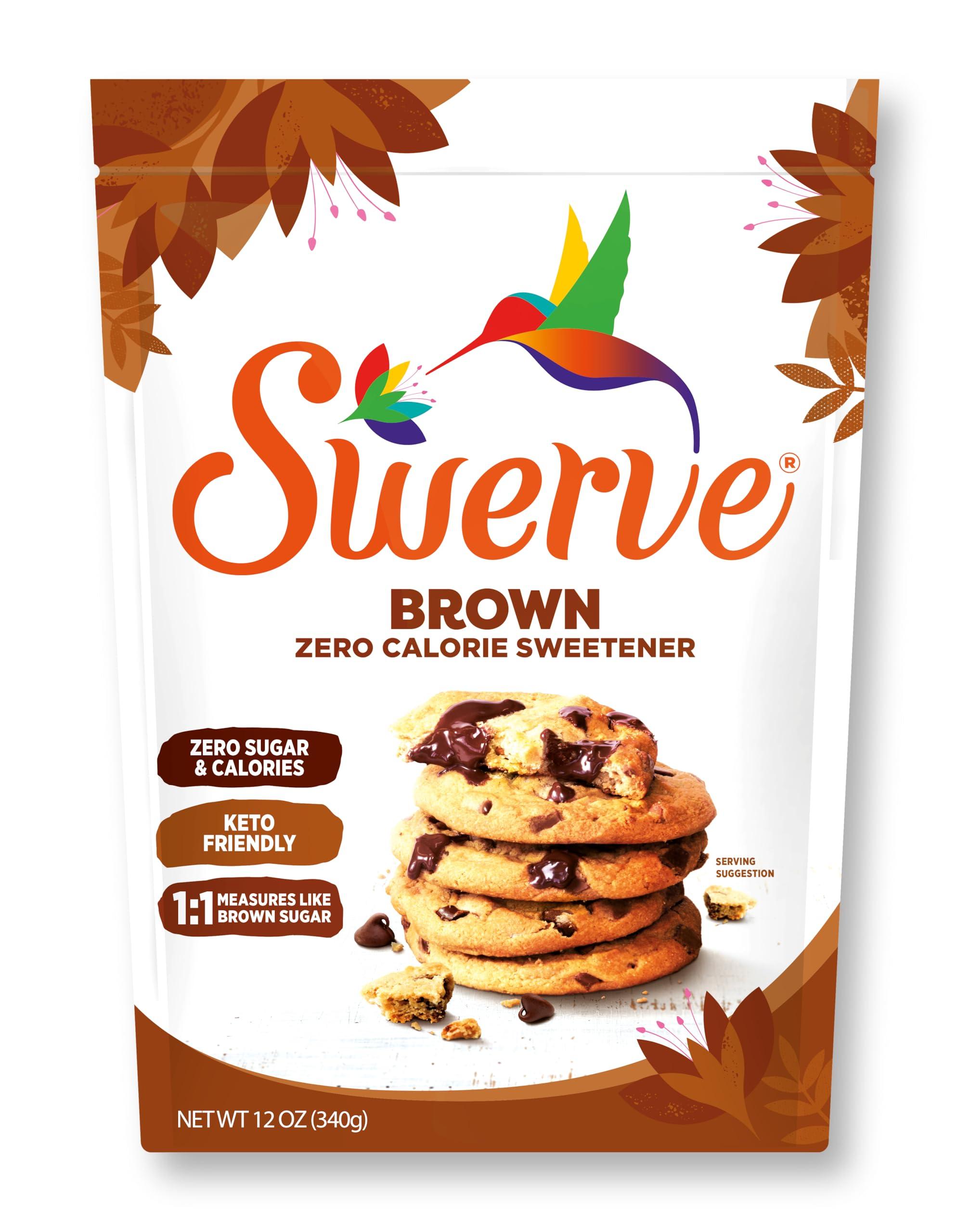 Swerve Swerve Ultimate Sugar Replacement Sweetener, Brown Sugar Substitute, Keto Friendly, Zero Calorie, Zero Sugar, Non-Glycemic, Gluten Free, 12 ounces