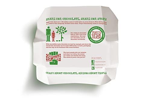 Tony's Chocolonely Tony's Chocolonely Milk Chocolate Hazelnut Bars - Whole Hazelnut Chocolate Bars, Milk Chocolate Bars, Made w/Belgium Chocolate, No Artificial Flavoring, Fairtrade & B Corp Certified - 6.35 oz, 4 Bars