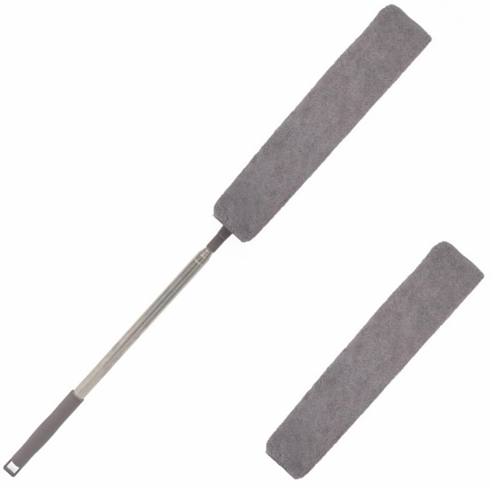 ThsGivingStore Retractable Gap Dust Cleaner, Under Refrigerator/Sofa Cleaning Tool, Microfiber Gap Duster with Extendable Pole 32-100 Inches, Suitable for Underneath Cleaning of Furniture, Fridges, Couch, Bed