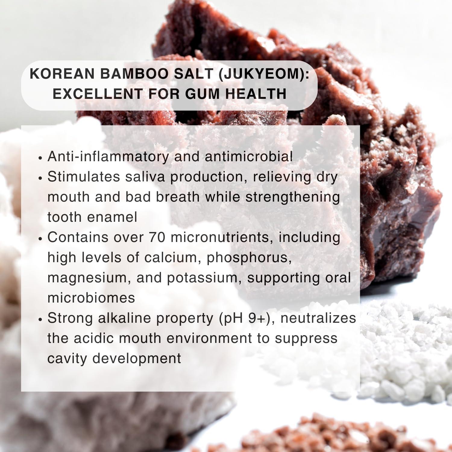 OJOOK OJOOK Kids Fluoride Free Bamboo Salt Toothpaste with nHA - Pure Dew | Nano Hydroxyapatite, Remineralizing, Strengthening Enamel for First Teeth, Safe to Swallow (3oz)