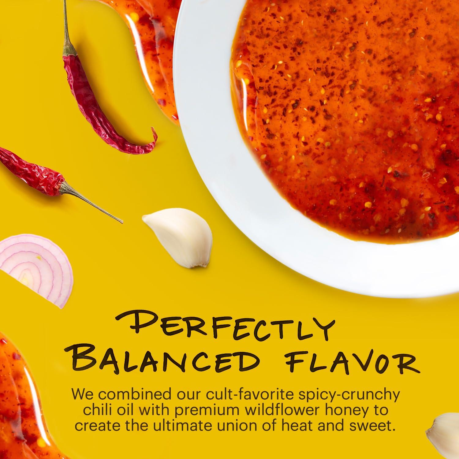 MOMOFUKU Momofuku Hot Honey Chili Crunch by David Chang 5.5 oz, Oil with Premium Wildflower Honey, Garlic and Shallots, Chili Crisp for Cooking, as Sauce or Topping