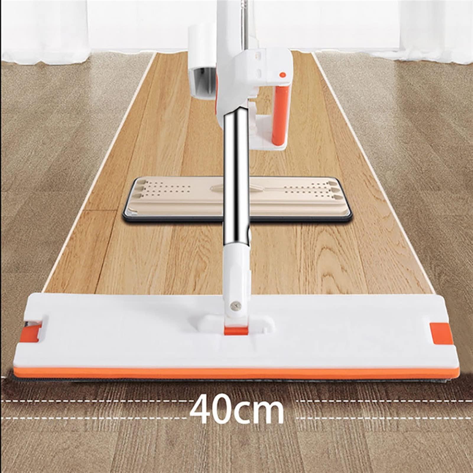 GRFIT Microfiber Mop Magic Self-Wringing Flat Mop Free-Hand Washing Squeeze Mop with Microfiber Replacement Pad Tools for Washing Floor Wood Floor Cleaning Tile Floor Cleaning ( Color : Within 8 Pads )
