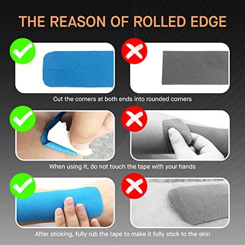 OK TAPE OK TAPE Kinesiology Tape, Basic Original Cotton Elastic Athletic Tape for Support and Recovery, Sports Tape Therapeutic Pain Relief, 2in16.4ft Uncut Roll - Pink