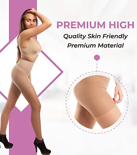 GABRIALLA GABRIALLA Graduated Compression Sheer Pantyhose (23-30 mmHg) H-330, X-Tall, Beige