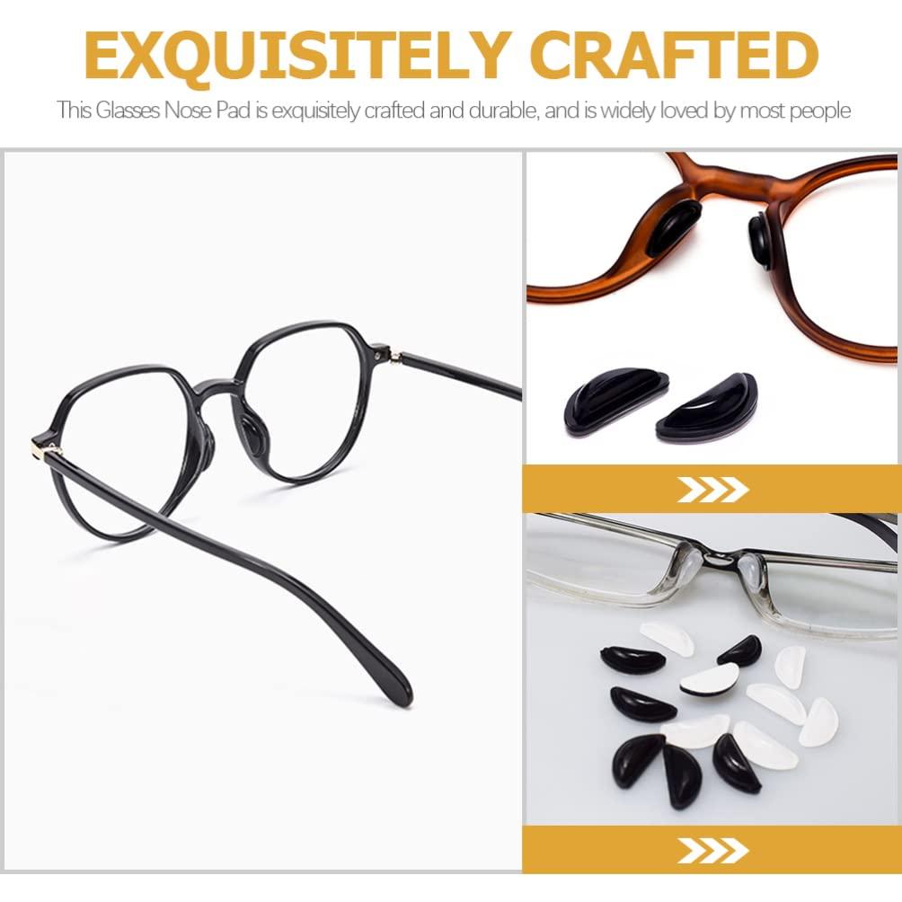 Beavorty Beavorty 10 Pairs Glasses Nose Pads Silicone Nose Pads for Eyeglasses Nose Grip pad Nose Bridge Pads Nose Pads for Glasses Silicone Nose Pads Glasses Sunglasses Replaceable
