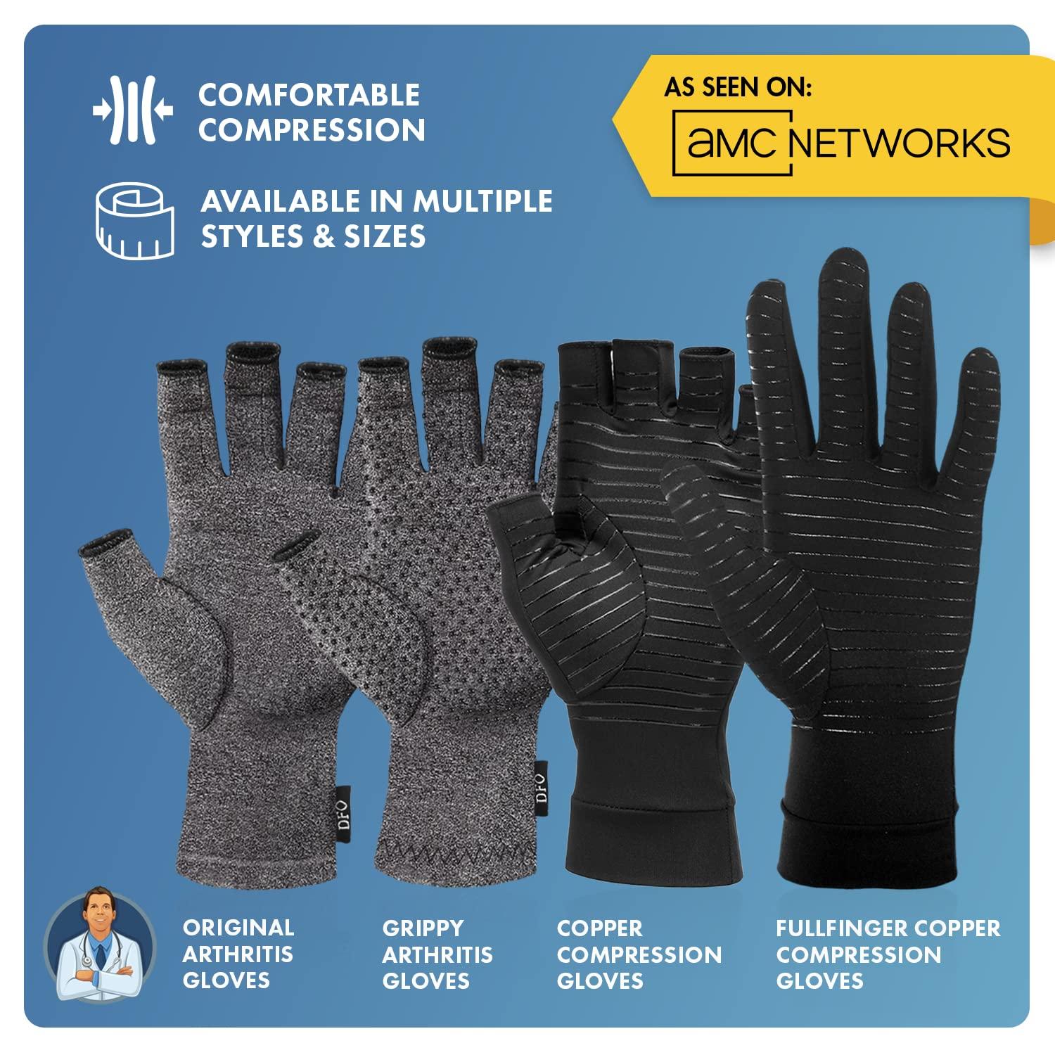 Dr. Frederick's Original Dr. Frederick\'s Original Arthritis Compression Gloves for Women & Men - Ideal for Arthritis Hand Pain Relief, Carpal Tunnel, Reynauds & Poor Circulation - Large