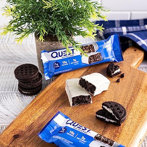 Quest Nutrition Quest Protein Bar Bundle with Cookies & Cream and Variety Packs, 18g and 20-21g Protein, Gluten Free