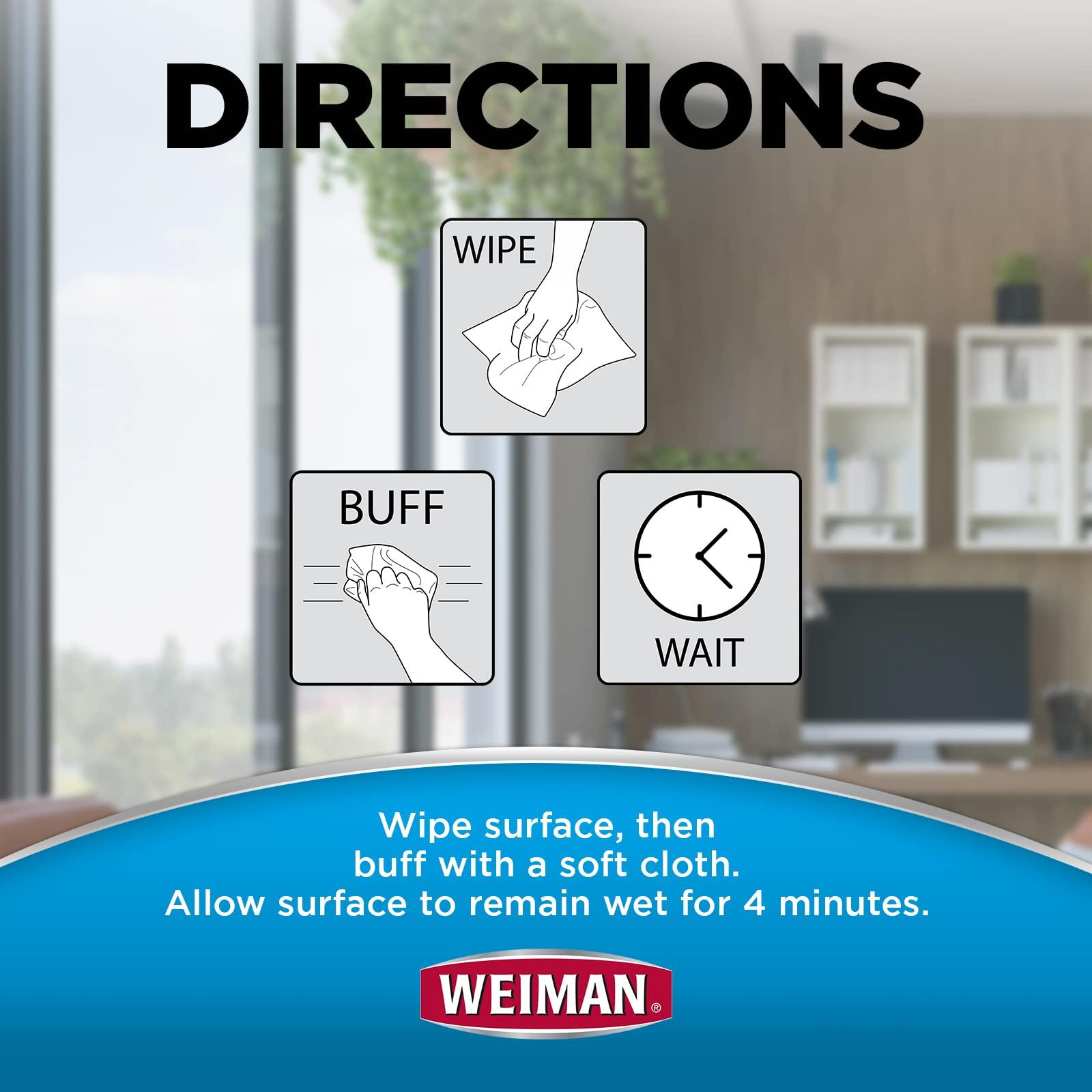 Weiman Weiman Disinfecting Electronic Wipes - Safely Clean Your Screen, Laptop, Computer, TV, Equipment-Electronic Cleaner Wipes